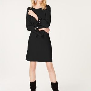 I.N.C. Grommet Bell-Sleeve Sweater Dress